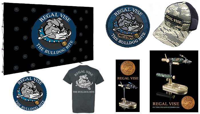 Marketing materials including hats, stickers, phamplets, booths, and t shirts